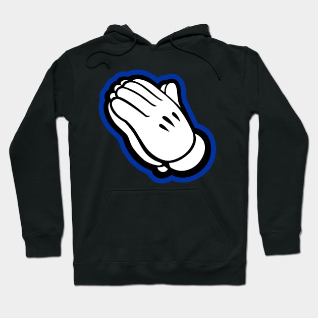 Praying hands-royal Hoodie by God Given apparel